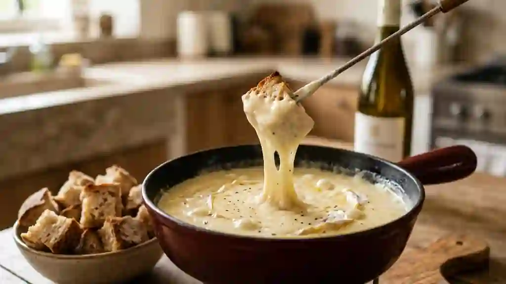 Fondue au Camembert Coulante et Aillée - Photo de présentation