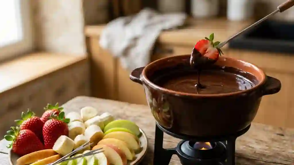 Fondue au Chocolat Intense à l'Armagnac - Photo de présentation