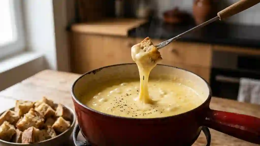 Fondue au Comté crémeuse et boisée - Photo de présentation