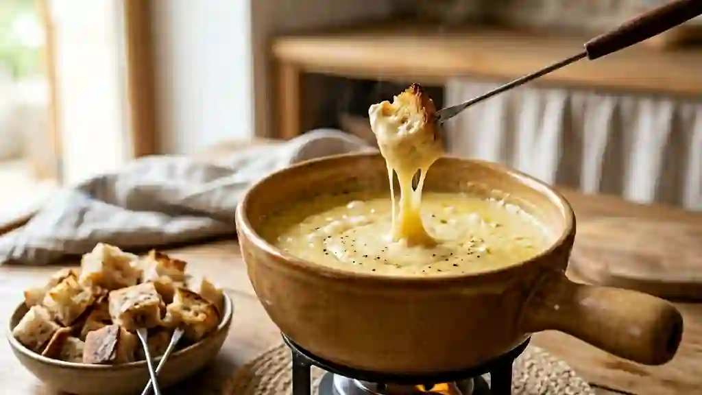 Fondue de parmesan crémeuse et muscadée - Photo de présentation