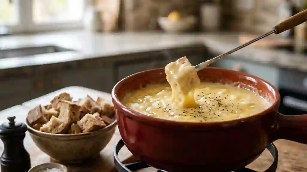 Fondue Bacchus crémeuse au kirsch - Photo de présentation