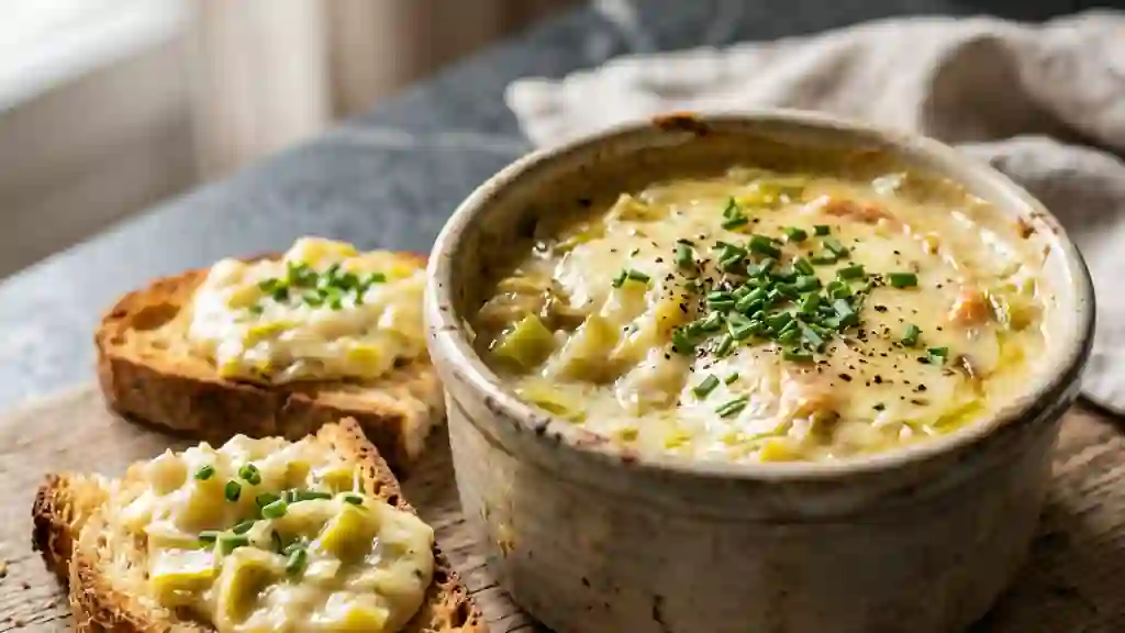 Poireaux fondants à l'Époisses crémeux - Photo de présentation