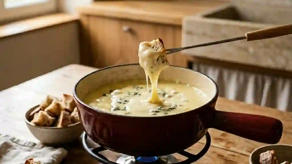 Fondue Onctueuse à la Fourme d'Ambert - Photo de présentation