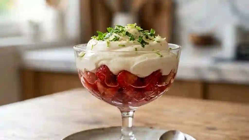 Fraises Acidulées à la Crème Onctueuse - Photo de présentation