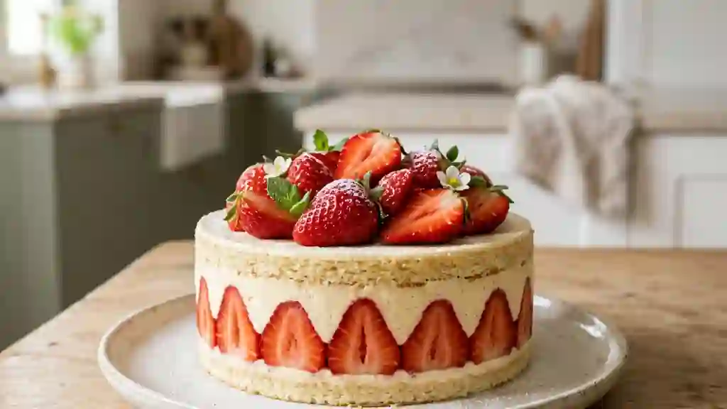 Fraisier à la mousseline vanillée intense - Photo de présentation