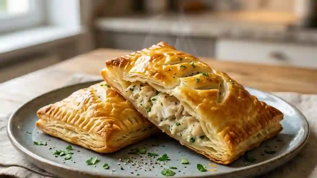 Feuilletés croustillants au poisson blanc - Photo de présentation