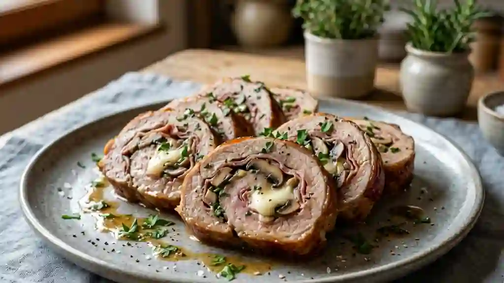 Fricandeau de veau fondant à la mozzarella - Photo de présentation