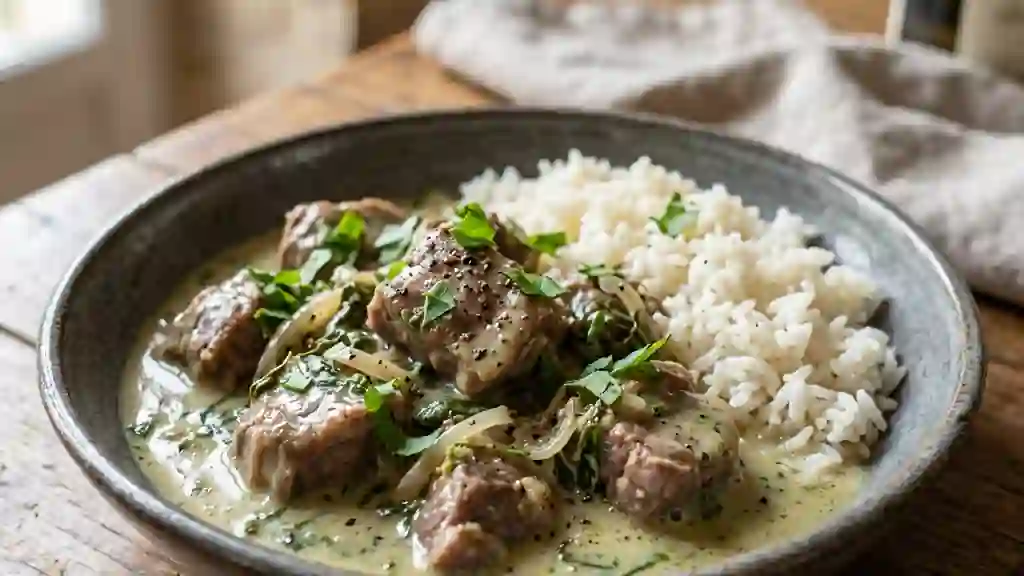 Fricassée d'agneau fondante à l'oseille - Photo de présentation