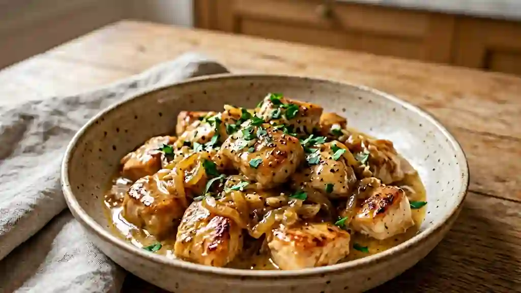 Fricassée de Poulet au Miel Caramélisé - Photo de présentation