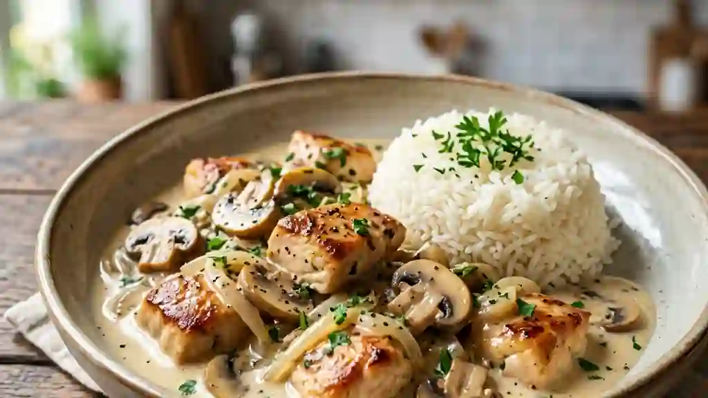 Fricassée de poulet fondante du Pays de la Loire - Photo de présentation