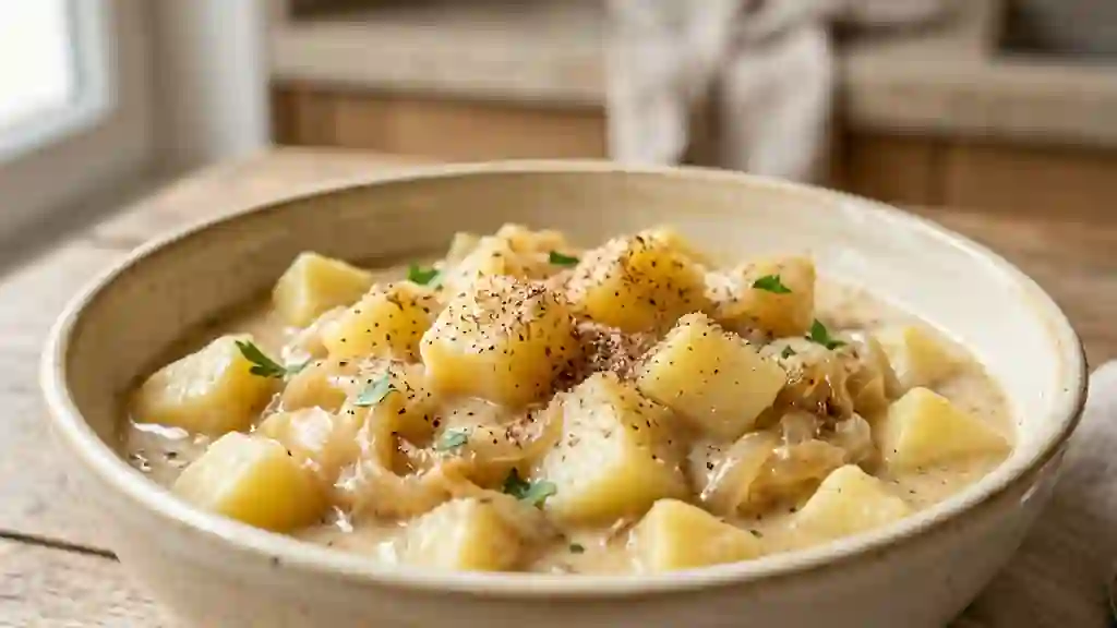 Pommes de terre fondantes, crème et muscade - Photo de présentation