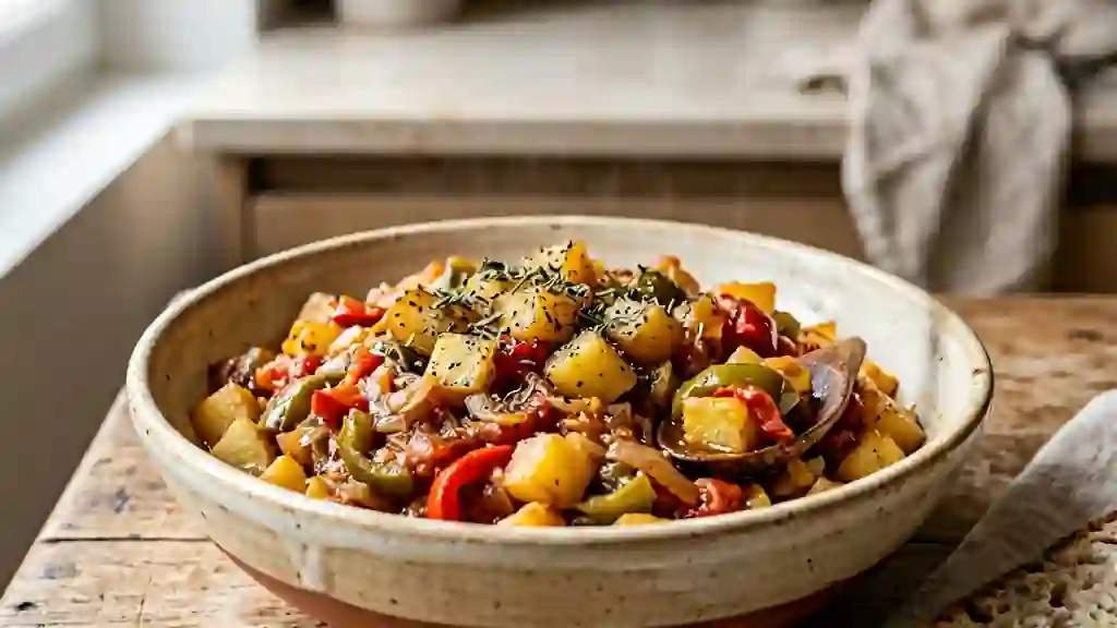 Frita fondante aux légumes confits - Photo de présentation