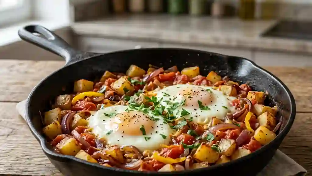 Fritada croustillante aux œufs et piment doux - Photo de présentation