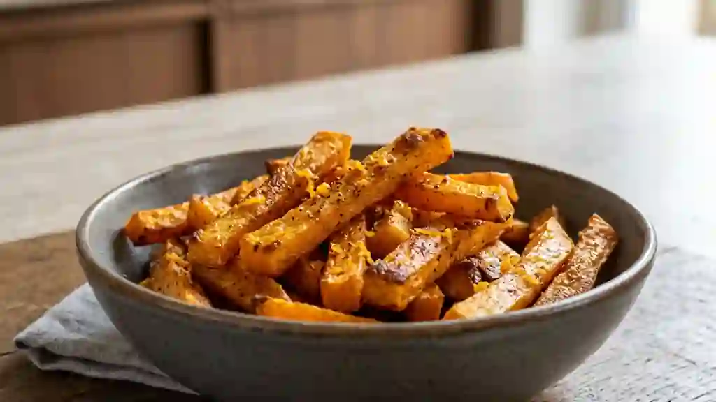 Frites de potimarron croustillantes au paprika - Photo de présentation