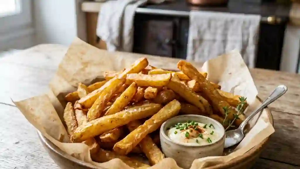 Frites fraîches ultra croustillantes - Photo de présentation