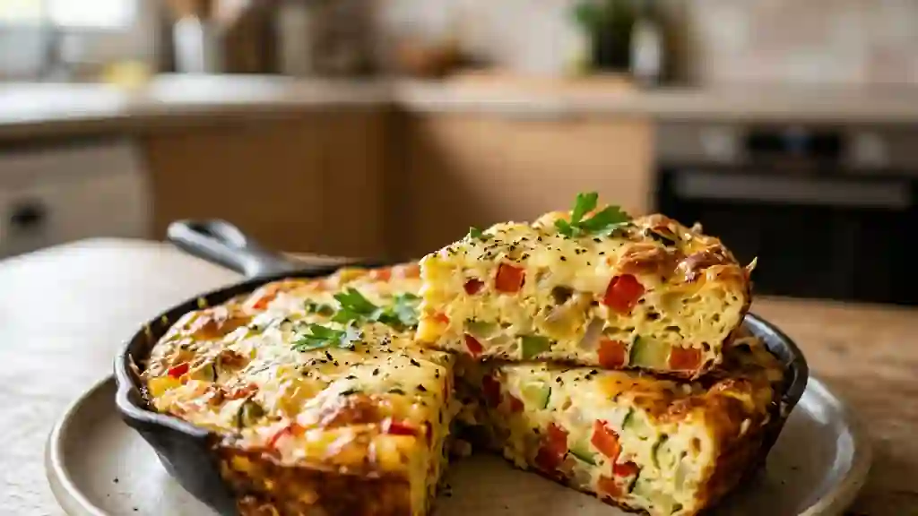 Frittata fondante aux légumes du soleil - Photo de présentation