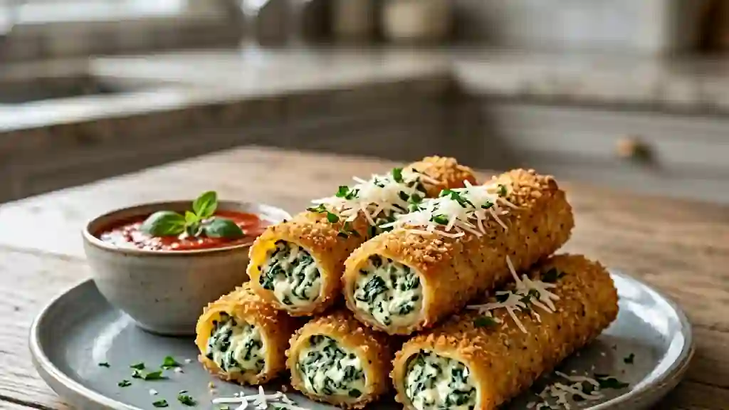 Cannelloni croustillants ricotta et épinards - Photo de présentation