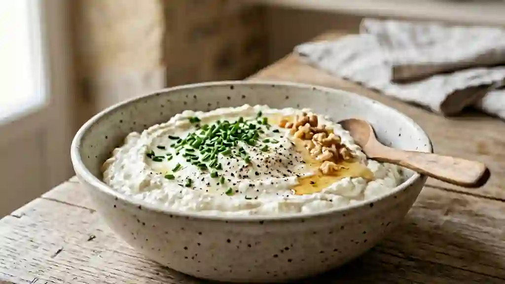 Fromage blanc fermier crémeux et authentique - Photo de présentation