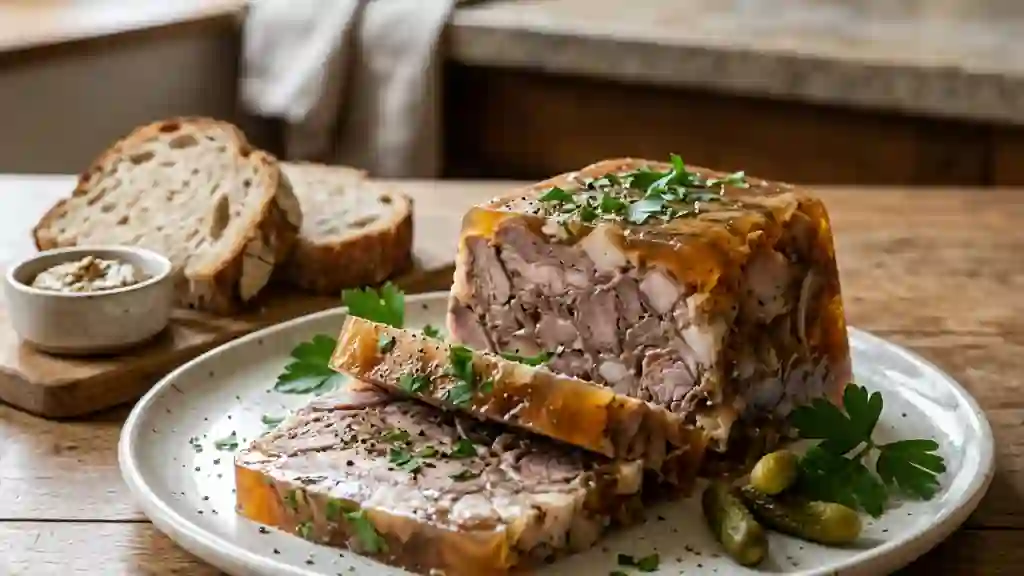 Fromage de tête fondant et persillé - Photo de présentation