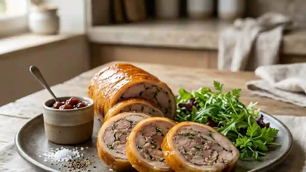 Galantine de faisan fondante au persil - Photo de présentation