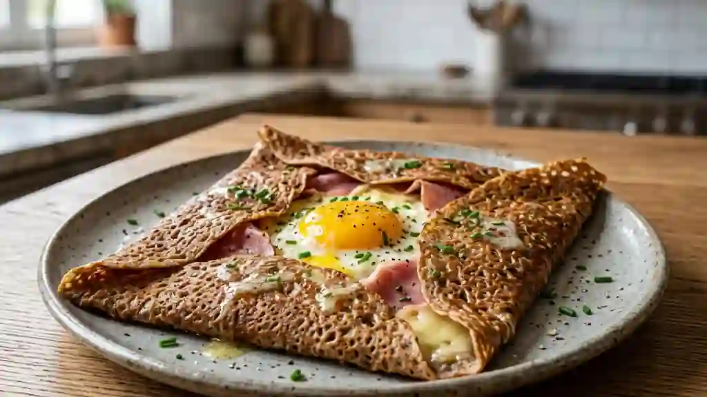 Galettes au sarrasin croustillantes et beurrées - Photo de présentation