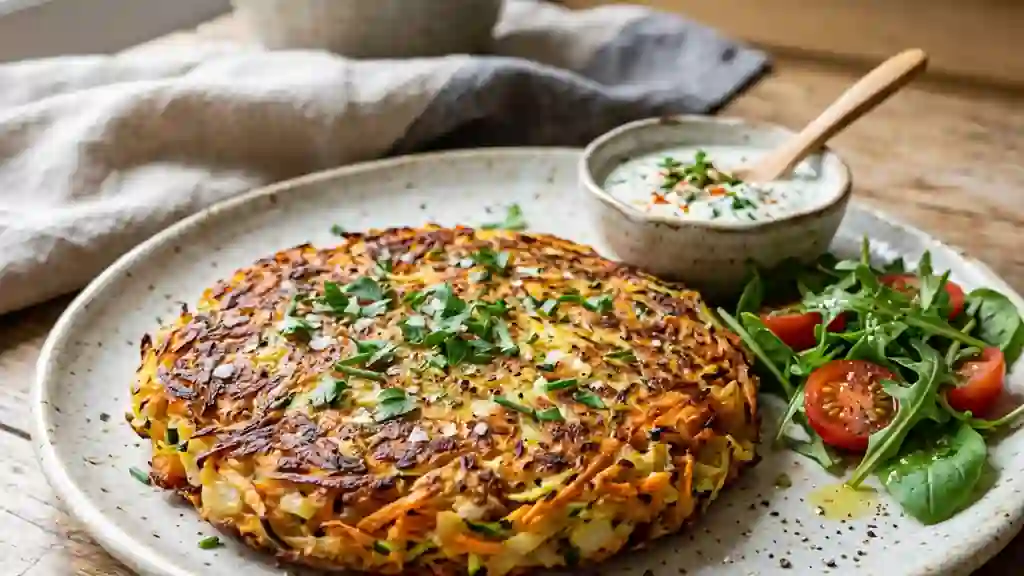 Galettes de légumes croquantes et fondantes - Photo de présentation
