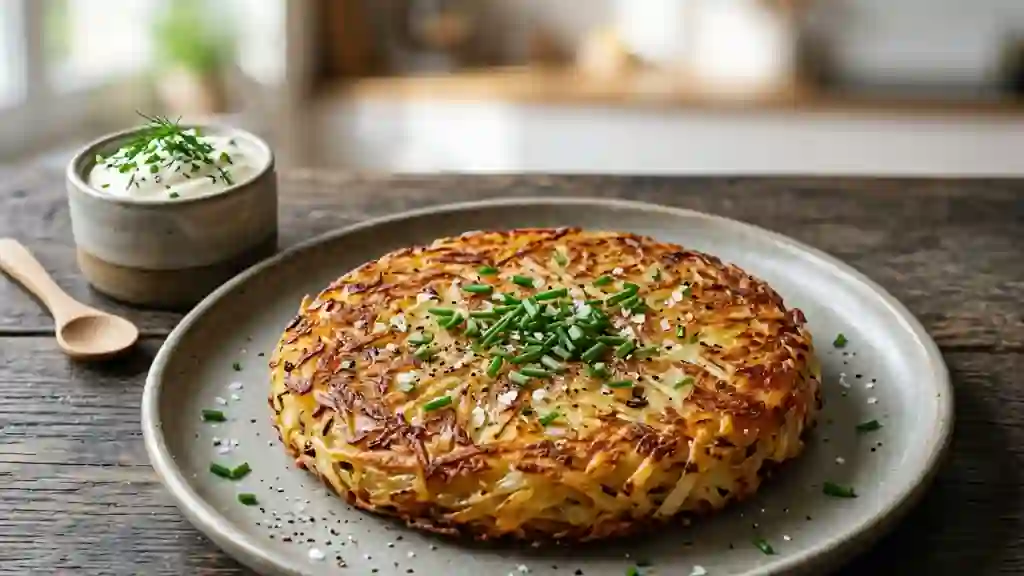 Galettes de pommes de terre croustillantes - Photo de présentation