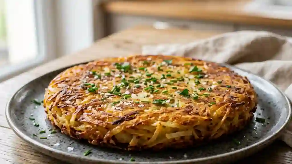 Galette de pommes de terre Vierzonnaise dorée - Photo de présentation