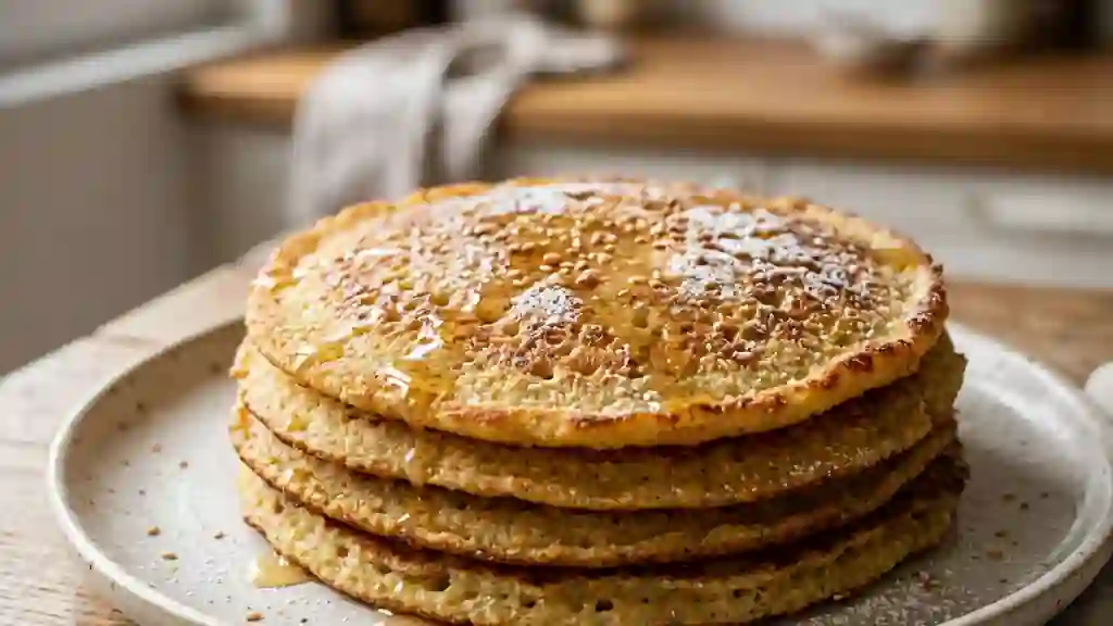 Galette de semoule M'tlor dorée et fondante - Photo de présentation