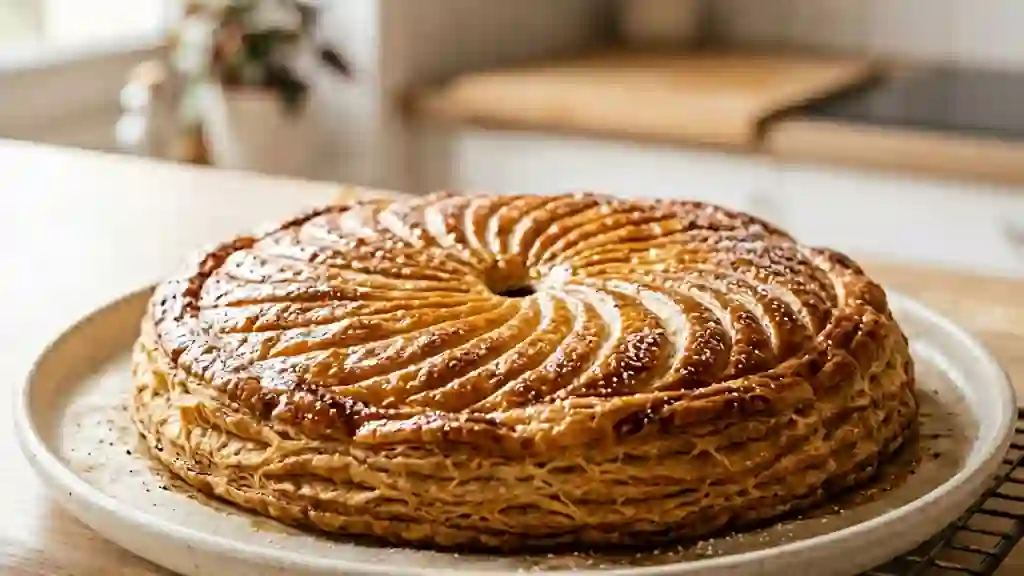 Galette feuilletée amande et fleur d'oranger - Photo de présentation