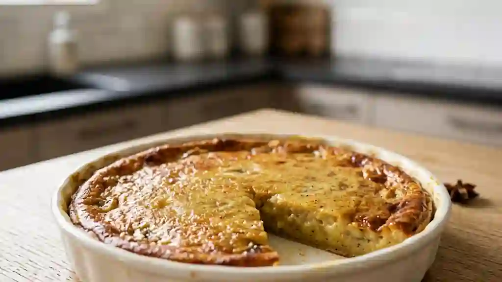 Galette-flan Fondante Banane et Anis - Photo de présentation