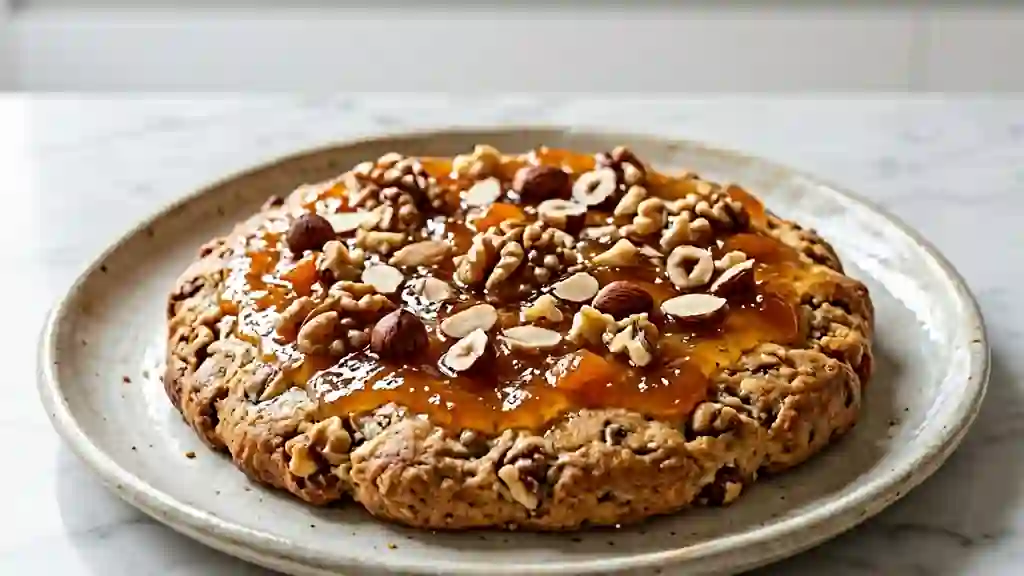 Galette Moelleuse aux Noix et Abricot Fondant - Photo de présentation