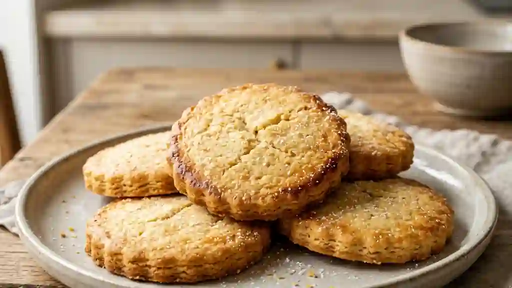 Galettes sèches craquantes au beurre - Photo de présentation