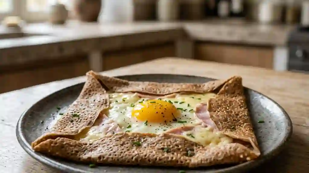 Galette sarrasin complète et croustillante - Photo de présentation