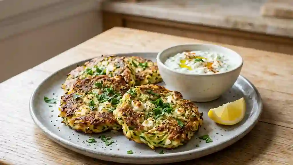 Galettes Courgette Feta : Fondantes et Dorées - Photo de présentation