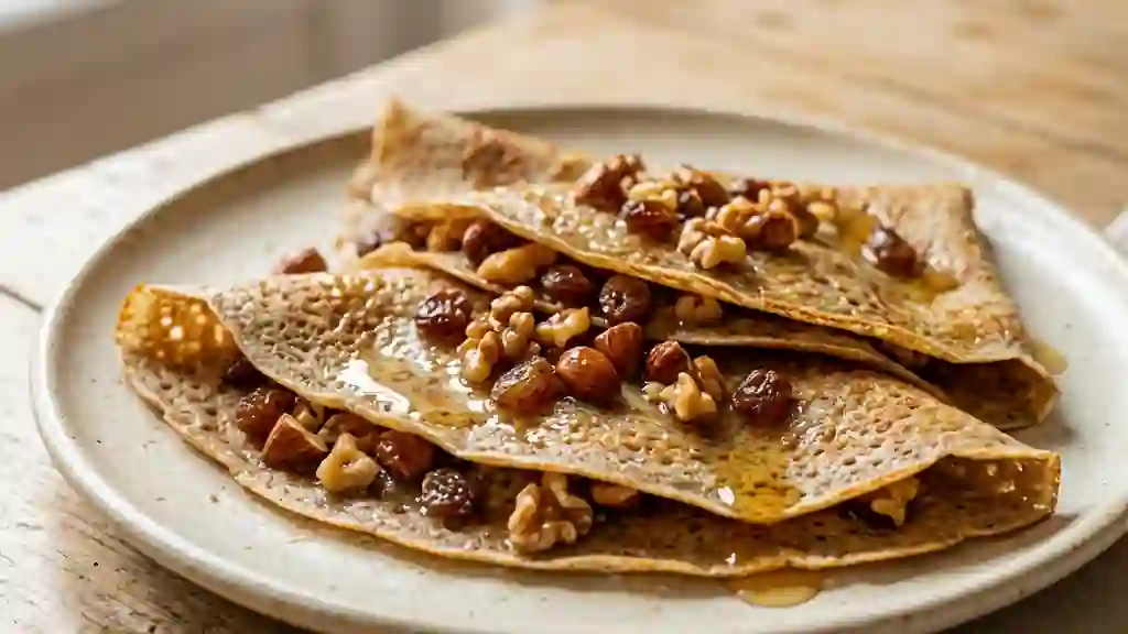 Galettes sarrasin craquantes aux fruits secs - Photo de présentation