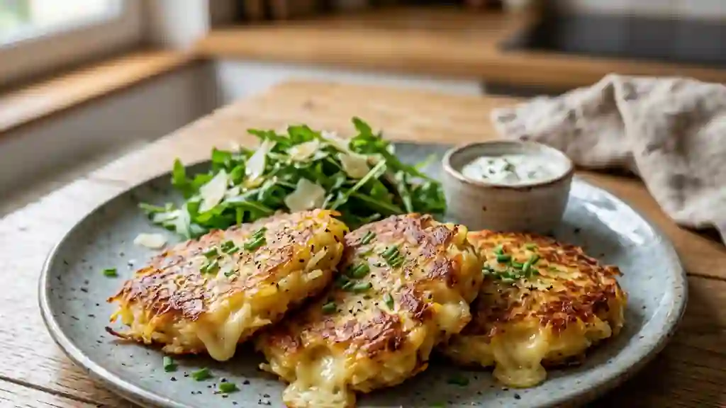 Galettes de pommes de terre au Comté fondant - Photo de présentation