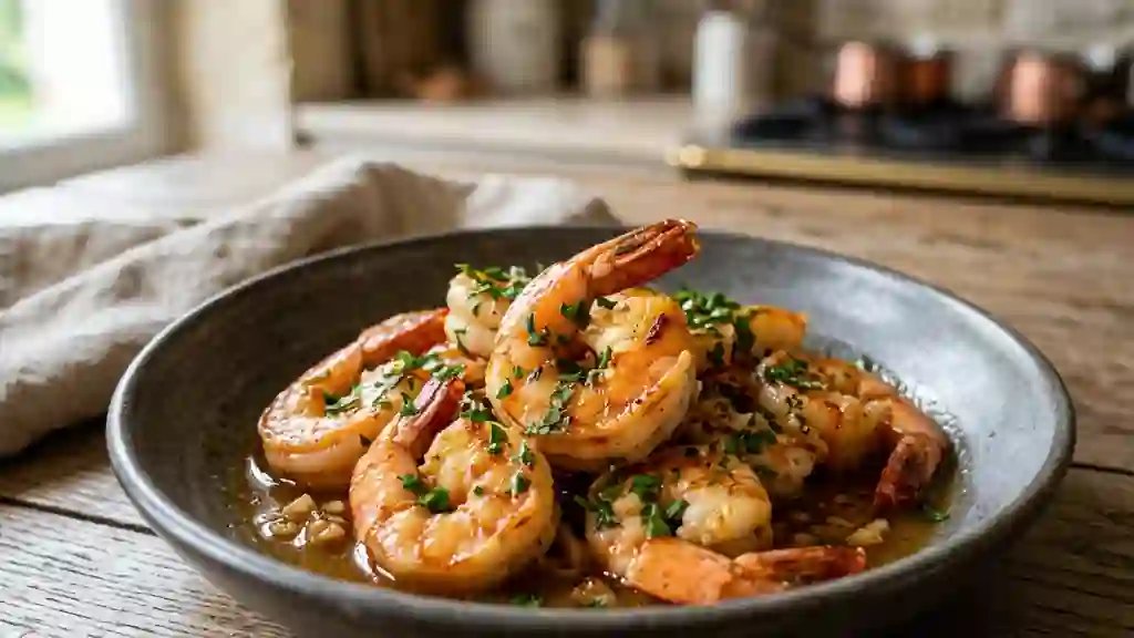 Gambas au Whisky : Charnues, Aillées et Flambées - Photo de présentation