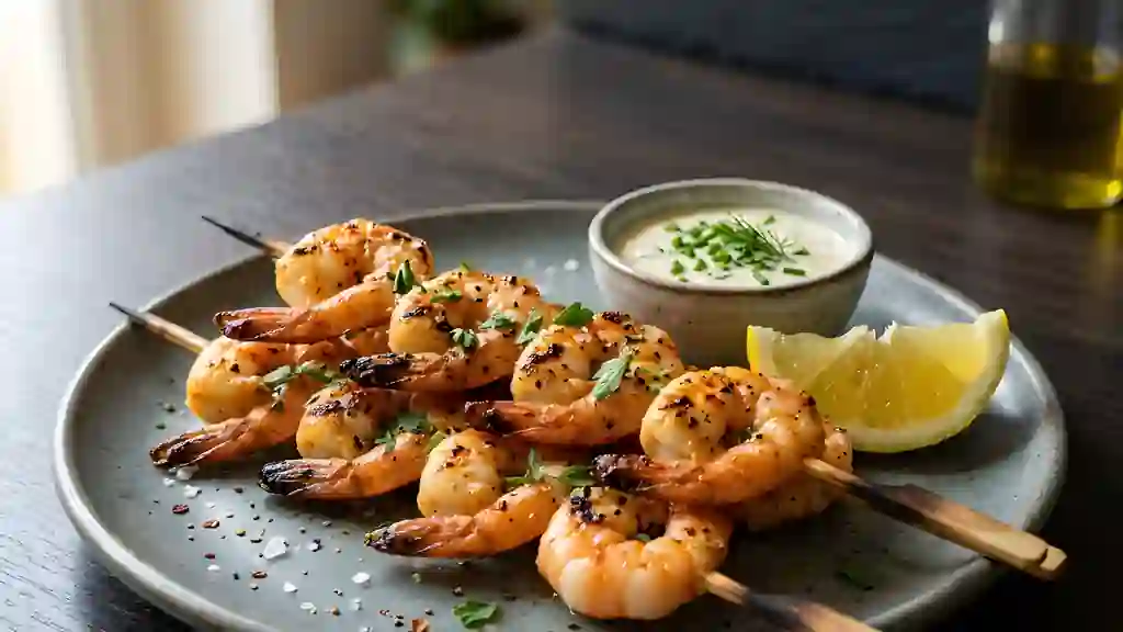 Gambas grillées au paprika : chair juteuse et ferme - Photo de présentation