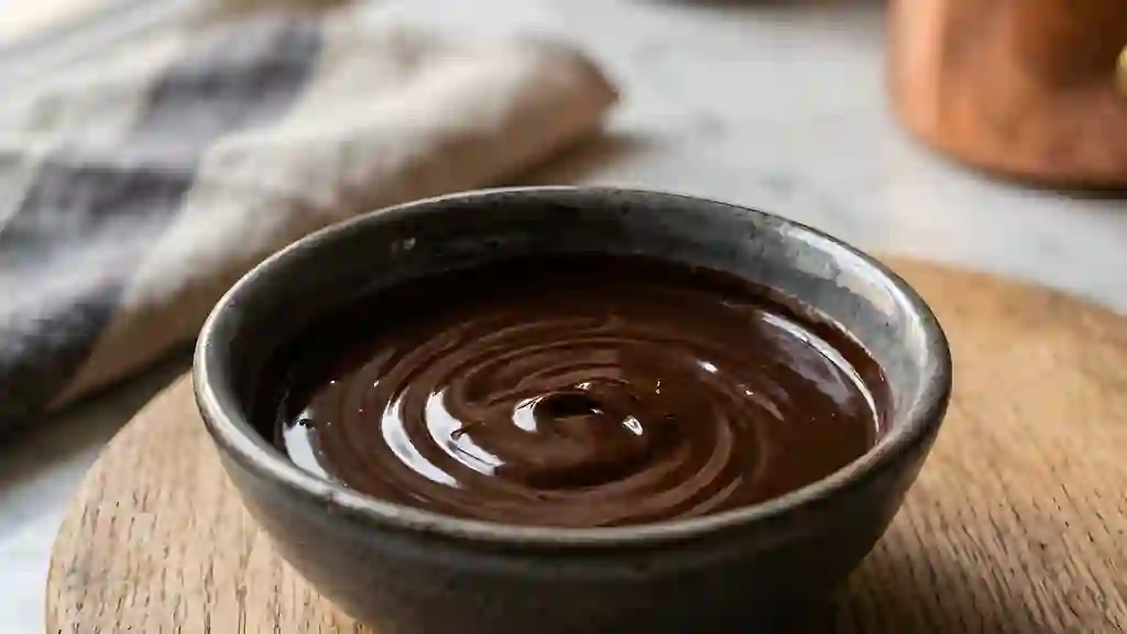Ganache au chocolat onctueuse et satinée - Photo de présentation