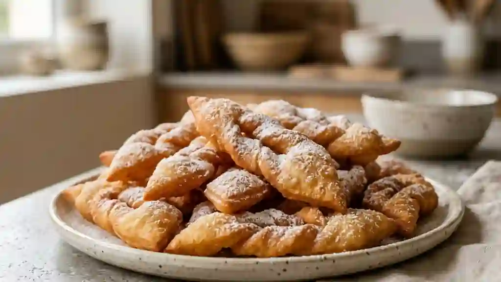 Ganses du carnaval croustillantes au citron - Photo de présentation