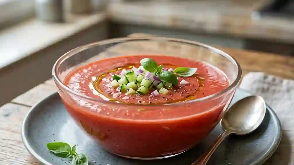 Gaspacho de fraises givré - Photo de présentation