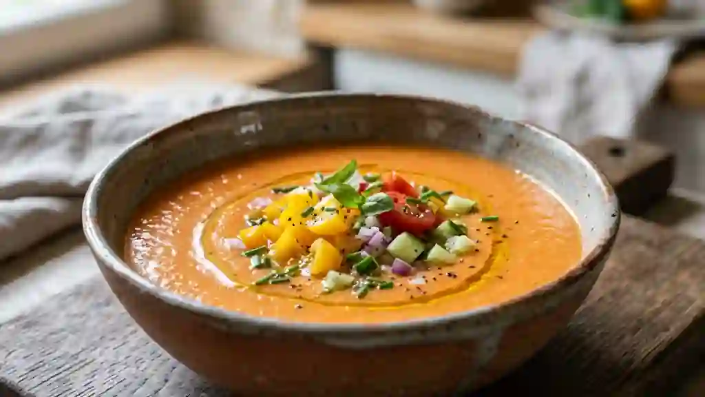 Gaspacho Solaire aux Tomates Jaunes - Photo de présentation