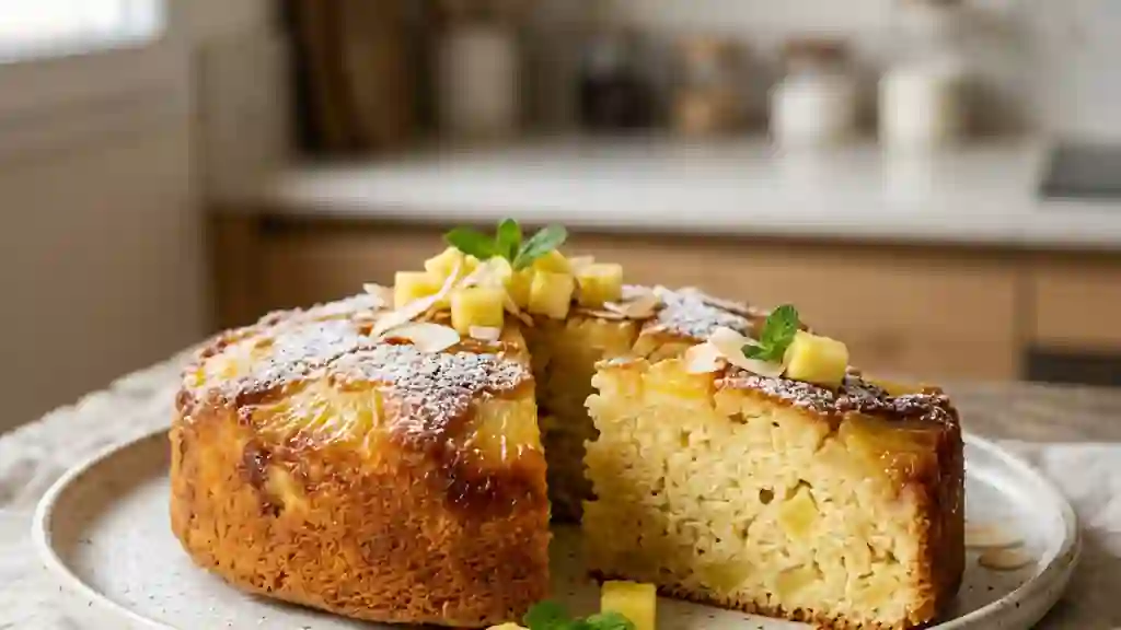 Moelleux fondant à l'ananas frais - Photo de présentation