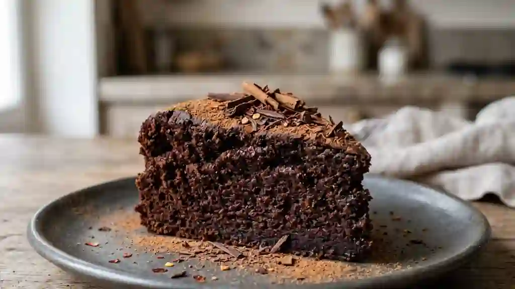Fondant chocolat noir, cannelle et piment - Photo de présentation