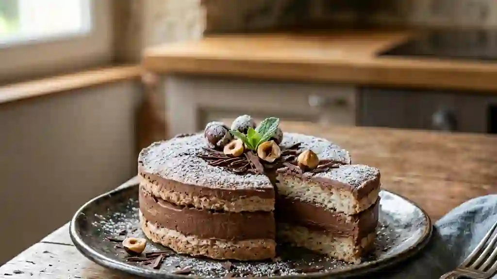 Succès au chocolat noir et cœur fondant - Photo de présentation