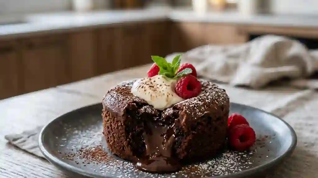 Moelleux express au chocolat noir - Photo de présentation