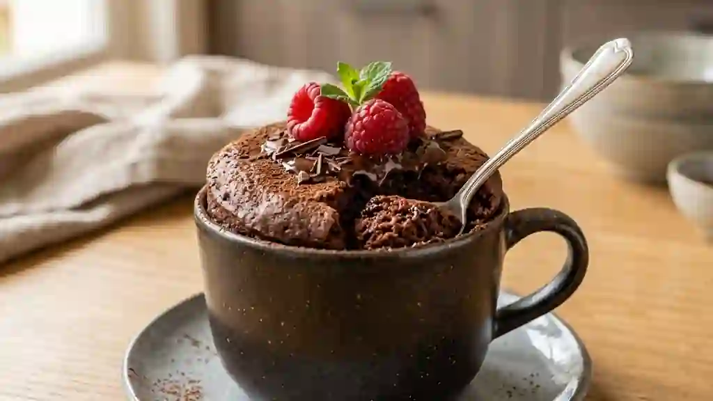 Moelleux chocolat express sans œuf - Photo de présentation