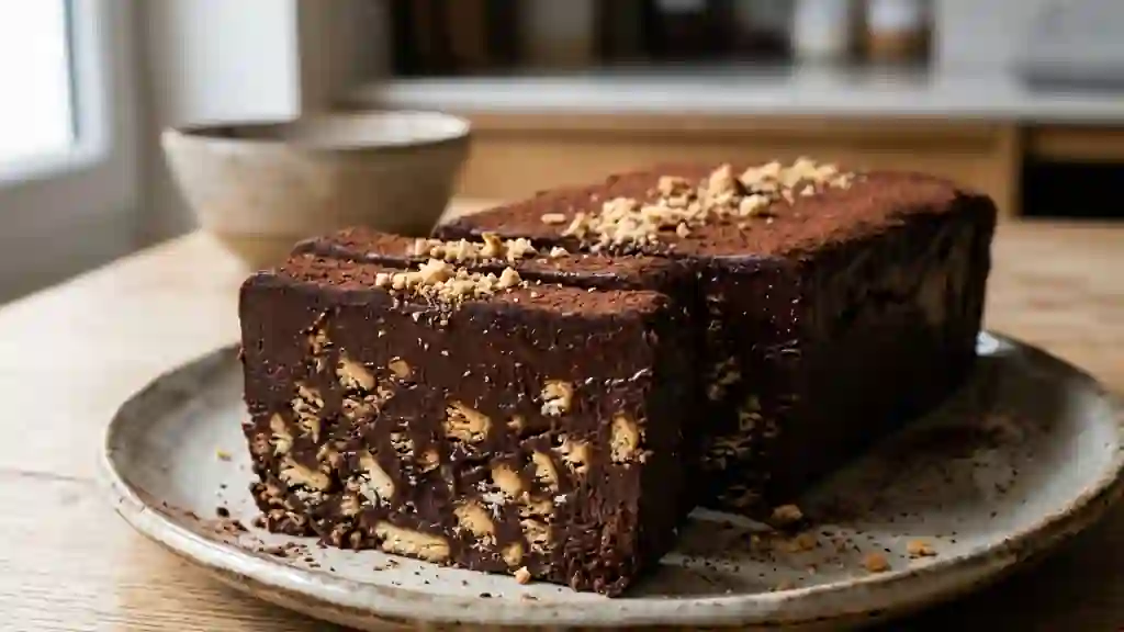 Fondant chocolaté craquant sans cuisson - Photo de présentation
