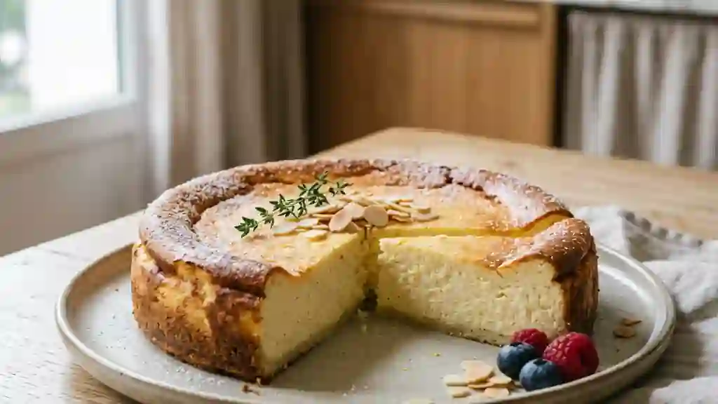 Käsekuchen aérien au citron - Photo de présentation